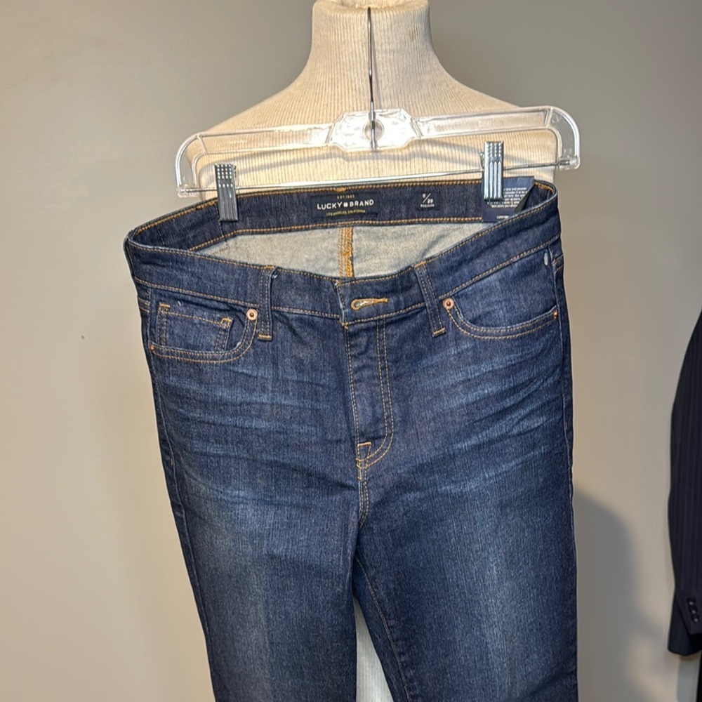 Lucky Brand Blue ava flare mid rise‎ Jeans Classic Style size 8